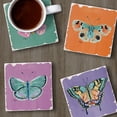 thumbnail image 3 of Thirstystone Butterfly Beauties 4-Pack Assorted Tumbled Tile Coasters, 3 of 6