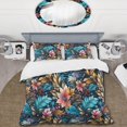thumbnail image 2 of Designart "Gypsy Soul Artwork II" Multicolor Boho Bedding Covert Set - Bohemian & Eclectic Bed Set With 1 Sham, 2 of 5