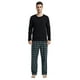 thumbnail image 1 of GLOBAL Conjunto de Pijama de Franela y Playera de Manga Larga para Hombre 100% Algodón Cuadros Verdes L, 1 of 2