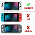 thumbnail image 2 of PlayVital AlterGrips Protective Slim Case for Nintendo Switch OLED, Ergonomic Grip Cover for Joycon, Dockable Hard Shell for Switch OLED w/Thumb Grip Caps & Button Caps - Classics NES Style, 2 of 9