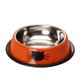 thumbnail image 4 of 2-Piece Cat Bowl Non Slip Stainless Steel Cat Food Bowl Sturdy Thickened Cat Food Bowl 7 oz (approx. 198.4 g) Cat Water Bowl Suitable for indoor pets, removable rubber base, easy to clean cute color, 4 of 5