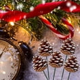 thumbnail image 3 of Dalrosia Pinecones Natural Christmas Pine Cones for Christmas Tree with Wired Pick Pine Cones Decorations Home Holiday Party DIY Craft Pinecones Rustic Pine Cones, 3 of 8