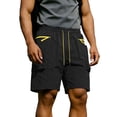 thumbnail image 2 of Aimik Men's Running Shorts Contrast Drawstring Zip Pockets Quick-Dry Polyester Summer Shorts for Training Gym Outdoor, 2 of 6