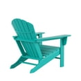 thumbnail image 4 of WestinTrends Dylan Plastic Adirondack Chairs Set of 8, All Weather Poly Lumber Outdoor Patio Chairs, Seashell Slat Curved Back Garden Lawn Deck Chairs, Turquoise, 4 of 8
