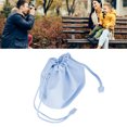 thumbnail image 3 of <p>Pu Leather Drawstring Pouch Bag Camera PU Leather Drawstring Pouch Bag Waterproof Portable PU Leather Camera Bag Case With Shoulder Strap</p>, 3 of 7