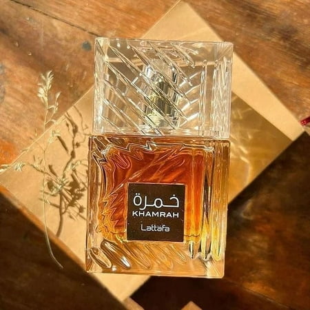 Lattafa Perfumes Khamrah for Unisex Eau de Parfum Spray, 3.4 Ounce Fresh Romantic for Unisex Long Lasting and Luxurious Scents