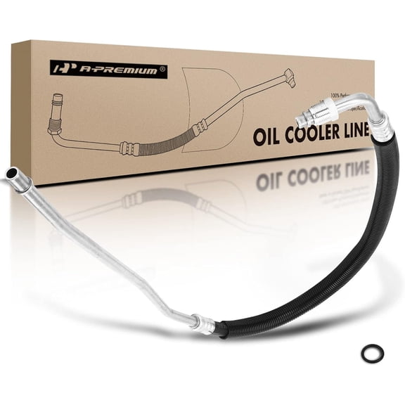 A-Premium Inlet Upper Engine Oil Cooler Line Hose Assembly Compatible with Chevrolet Blazer GMC Yukon K500 K2500 Suburban K3500