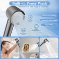 thumbnail image 4 of Filtered Shower Head with Handheld, High Pressure Shower Heads with 3 Spray, Showerhead with Filters Hand held for Hard Water, Remove Chlorine, Reduces Dry Itchy Skin, Gray, 4 of 7