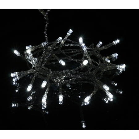 Led Light Cord Fantado 30 LED White Mini String Lights, 10.8 FT Clear Cord, Battery Operated by PaperLanternStore ()