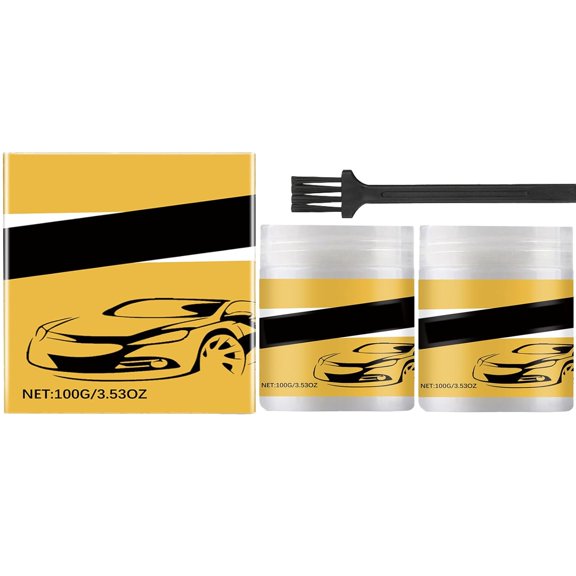 Multi-Purpose Car Care Lubricating & Anti-Wear Grease, Synthetic High Temperature Multi-Purpose Lubricant, Wheel Bearing Grease with Brush for Door, Maintenance Lubricating