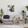 thumbnail image 2 of Moose Portrait Modern Composition Animals & Insects Painting Gray Framed Art Print Wall Art, 2 of 7