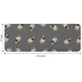 thumbnail image 7 of Cute Pug Puppies Kitchen Rug Mat,Kitchen Runner Rugs Non Skid Washable,Decorative Kitchen Floor Mats for Kitchen,Sink,Laundry,17"x47.2", 7 of 7