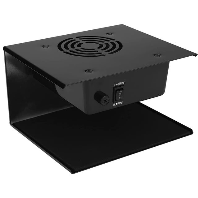 Secador de uñas QUTUNI, ventilador de 300 W con aire caliente y frío, color negro