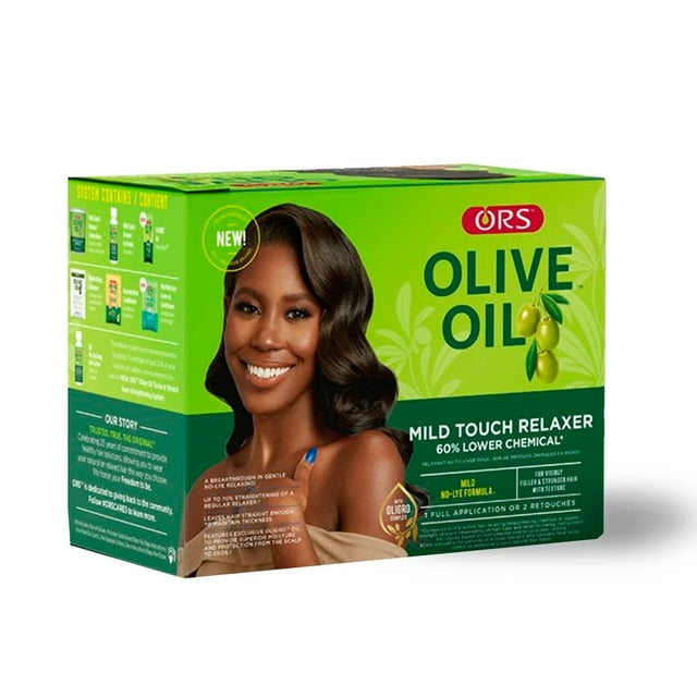 ORS Olive Oil Relaxer Mild Touch Slow Release Treatment Kit,2 packs