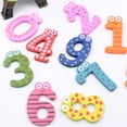 thumbnail image 4 of Baby toys 10pcs Letters Kids Wooden Alphabet Fridge Magnet Child Educational/ 10 number refrigerator magnet educational toys, 4 of 5
