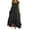 Black, variant on VONDA Women's Sleeveless Lace Patchwork Loose Maxi Dress Summer Dress Sundress With Pockets
