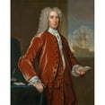 thumbnail image 2 of John Smibert 12x14 Gold Ornate Wood Frame and Double Matted Museum Art Print Titled - Richard Bill (1733), 2 of 4