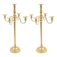 thumbnail image 6 of 28In Floor Candelabra Tall Candlestick for Candle, Beautiful Candle Stands, Floral Metal Candle Holders Table Centerpiece for Wedding Party Event, 6 of 8