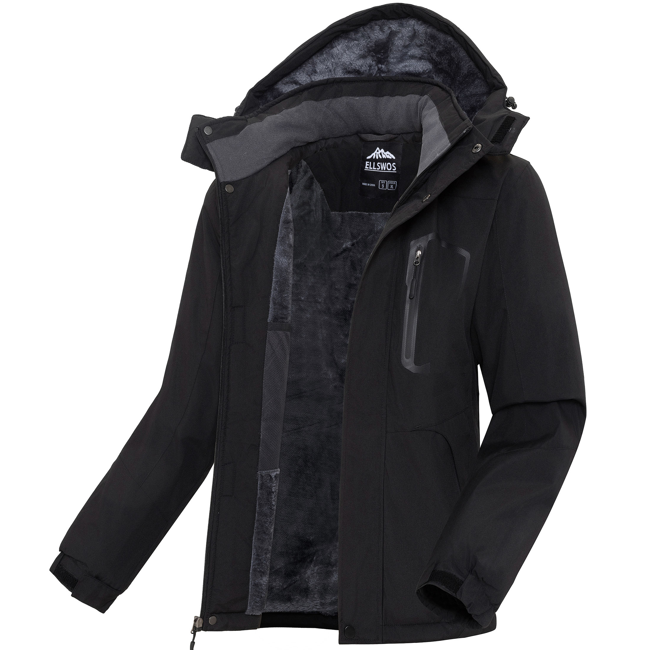 Ellswos-Sports Men's Waterproof Ski Jacket with Fleece Lining photo 1