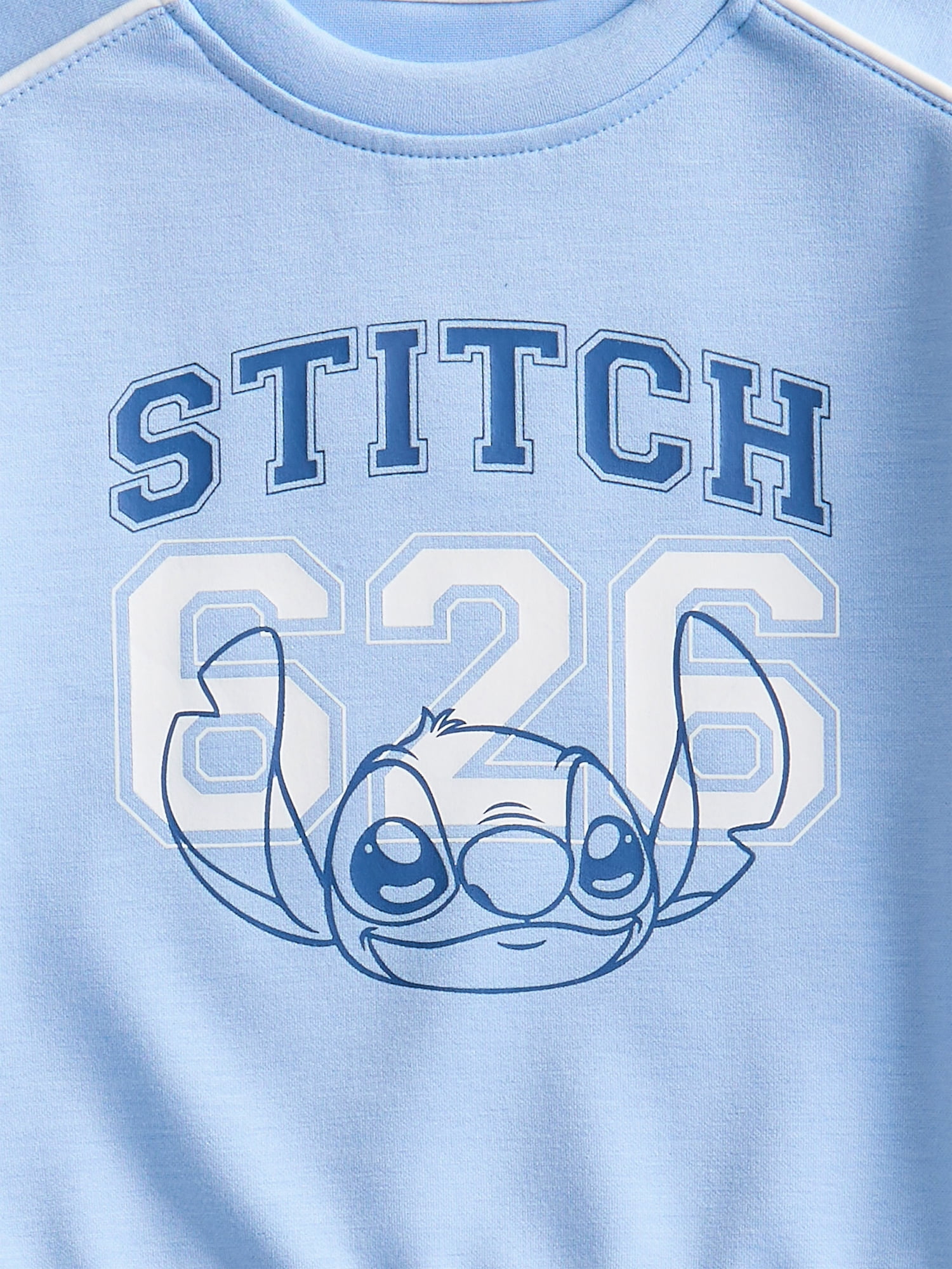 Stitch Toddler & Big Girls Active Graphic Sweatshirt with Long Sleeves, Sizes 12M-12