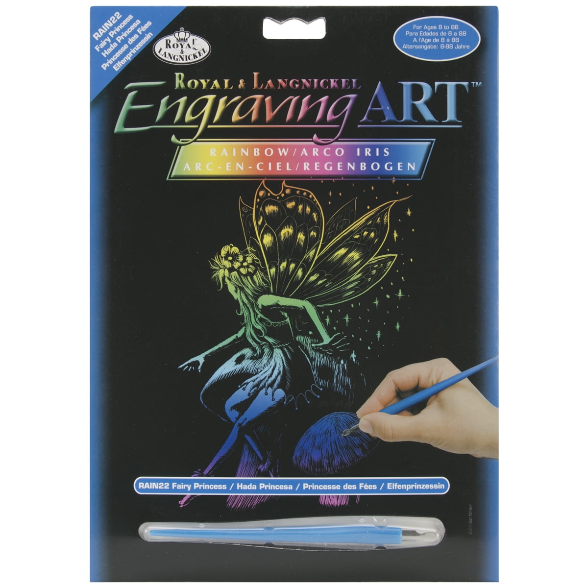 Royal & Langnickel Rainbow Foil Engraving Art Kit, 8" x 10"