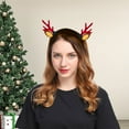 thumbnail image 1 of Birdeem Serre-Tête de Noël avec Bois de Cerf, Accessoires de Cheveux Style Forêt Rouge pour Femmes Adultes, Décorations de Fête, 1 of 9