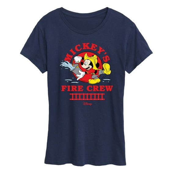 Disney - Firefighter Mickey - Fire Crew - Women's Short Sleeve Graphic T-Shirt