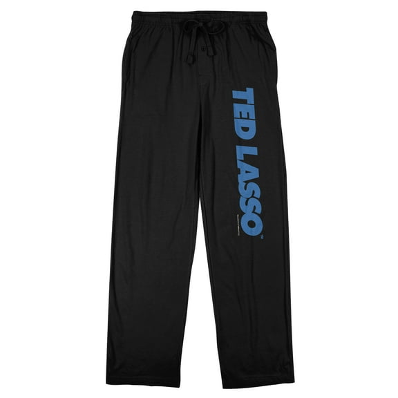 Ted Lasso Work in Progress Men's Black Sleep Pajama Pants-Small