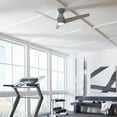 thumbnail image 3 of Tip Top 52" Matte Black Dimmable LED Smart Flush Mount Ceiling Fan with Remote Control, 3 of 5
