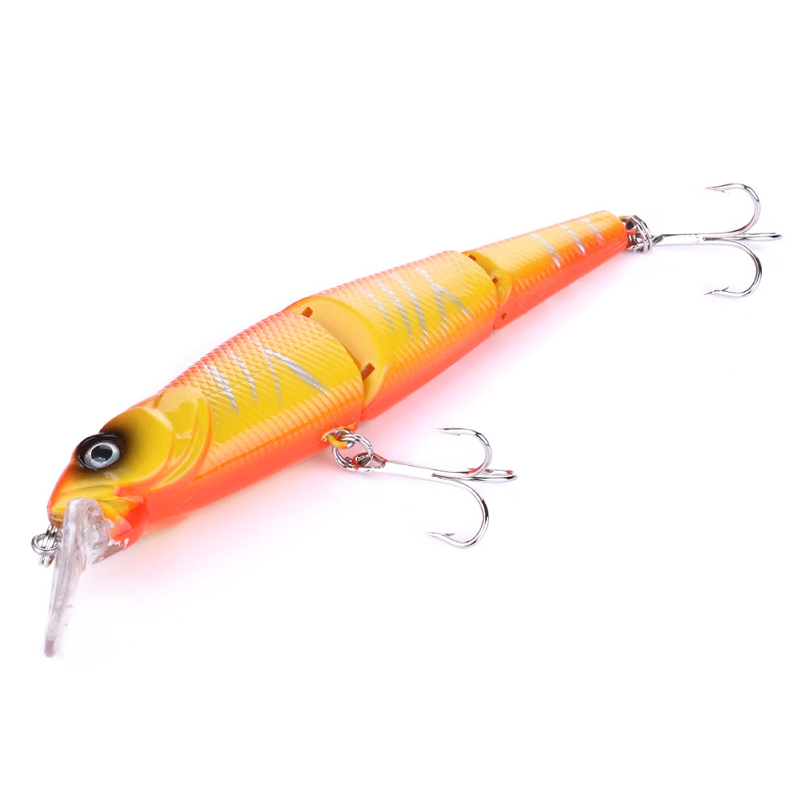 HENGJIA Fishing Lures 5pcs Multi Jointed Fish Fishing Kits Slow Sinking Lifelike Swimbait Freshwater and Saltwater for Trout Bass Lures, 4.92"/0.57oz