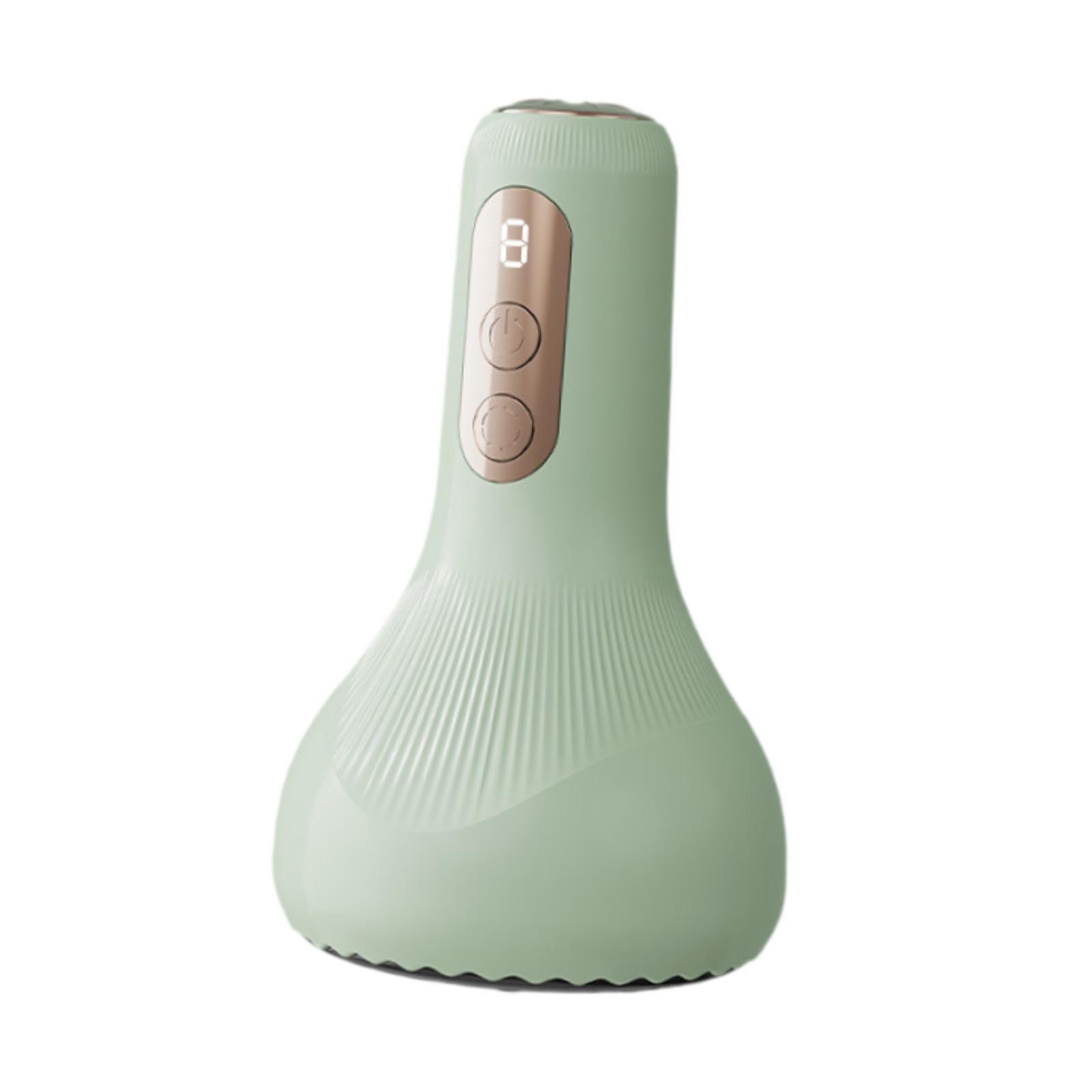 Wswqop Electric Cupping Massage Gua Sha Massage Tool Overheating Protection Red Light Light Green