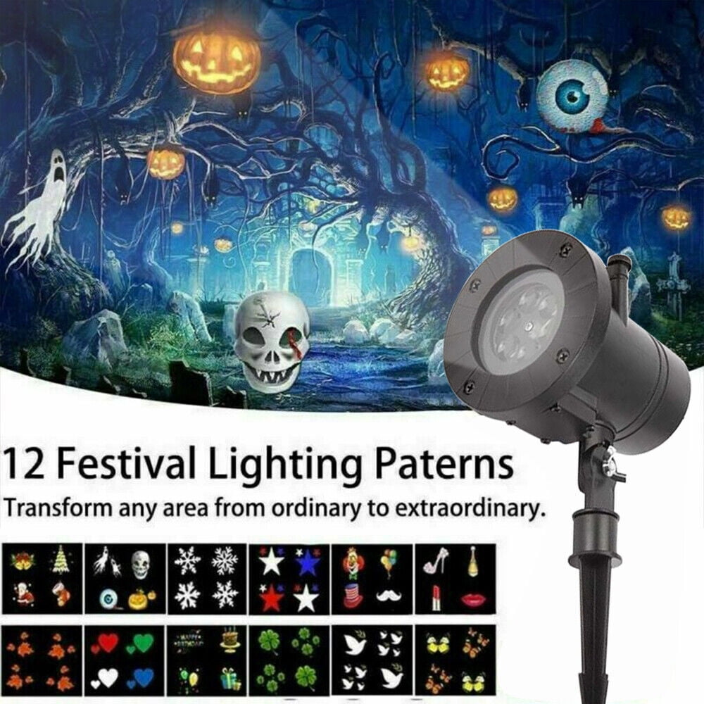 Party and Festival LED Projector Lights, Halloween Snowflake Projector