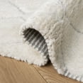 thumbnail image 5 of SAFAVIEH Casablanca Vasil Diamond Wool Runner Rug, Ivory, 2'3" x 8', 5 of 7