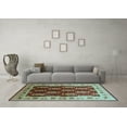 thumbnail image 3 of Ahgly Company Indoor Rectangle Oriental Light Blue Traditional Area Rugs, 7' x 10', 3 of 4