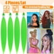 thumbnail image 3 of Trenza Ignífuga de 66 Cm, Cabello Sintético Preestirado | Ideas para Festivales de Trenzas Diy, 90 G | Extensiones de Cabello Morado para Trenzas, 3 of 7
