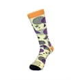 thumbnail image 4 of Bright Pop Art Yellow and Purple Patterned Socks from the Sock Panda, 4 of 6