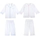 thumbnail image 2 of Conjunto de pijama de Seersucker para bebé, ropa de algodón 100%, informal, de manga larga, color blanco, venta al por mayor, 2 of 4