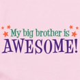 thumbnail image 2 of CafePress - My Big Brother Is Awesome Infant Bodysuit - Baby Light Bodysuit, Size Newborn - 24 Months, 2 of 4