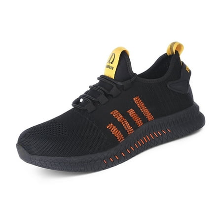 

OwnShoe Unisex Lightweight Steel Toe Work Shoes for Men Women Nonslip Safety Sneakers