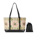 thumbnail image 7 of FORMRS Canvas Laptop Tote Bag for Women with 15.6" Computer Compartments Shoulder Handbag, Retro Pink Stars, 7 of 7