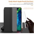 thumbnail image 3 of Case For New Ipad Pro 11 Inch 2020 (2nd Generation), Strong Magnetic Trifold Stand Case Cover With Auto Sleep / Wake Fit Ipad Pro 11 "2020 Release [Support Apple Pencil Pair & Charging] - Black, 3 of 7