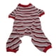 thumbnail image 2 of Pijamas para perros, suave, elástico, lavable a máquina, jersey de cachorro a rayas de 4 patas, ropa de dormir para el hogar de primavera M, 2 of 13