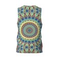 thumbnail image 3 of Easygdp Round Mandala1 Men's Mesh Basketball Jersey Quick Drying Sleeveless Shirts Fitted Muscle Tank Tops Sport Round Neck T-Shirt - 3X-Large, 3 of 9