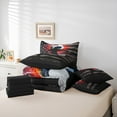 thumbnail image 6 of Homewish Retro American Flag 7-Piece Full Bedding Set Football Game Red White Black Ultra Soft Reversible Decor For Boys Kids, 6 of 8