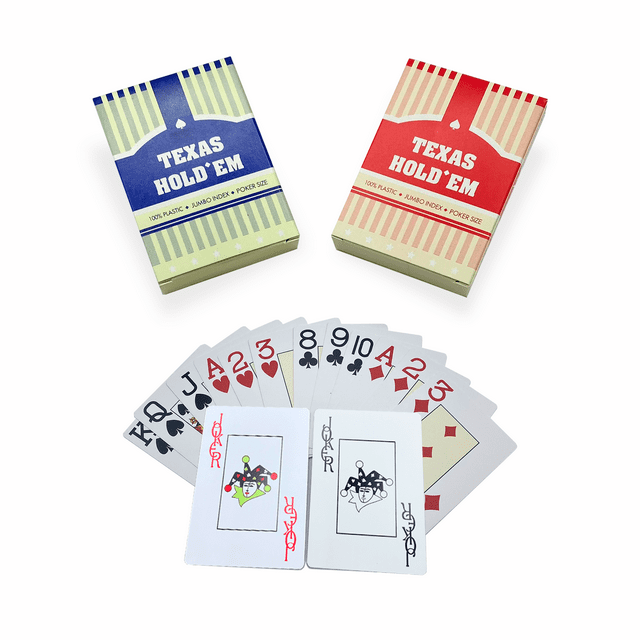 Set de 2 Barajas Cartas De Poker Plastificadas Naipe Casino