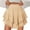 Beige, variant on Flowy Shorts for Women Casual Boho Ruffle Tiered Skorts High Waist Mini Skirts Golf Tennis Crochet Shorts