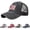 Green, variant on Unisex American Flag Patch Mesh Back Baseball Cap July of 14 Vintage Distressed Trucker Hat