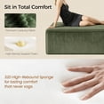 thumbnail image 2 of Large Oversized Corduroy Ottoman Footrest for Sofa Large Rectangle Floor Bench Extra Seating Coffee Table for Living Room, No Assembly (Sage Green), 2 of 9