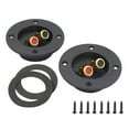 thumbnail image 1 of 2x altavoces Terminal Cup CUTICAT Conector de reemplazo de doble encuadernación redonda, 1 of 5