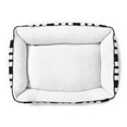 thumbnail image 4 of Gap Rugby Stripe Cuddler Pet Bed, Recycled Polyester Cover with Sherpa inner, Small 20"18", Navy, 4 of 7